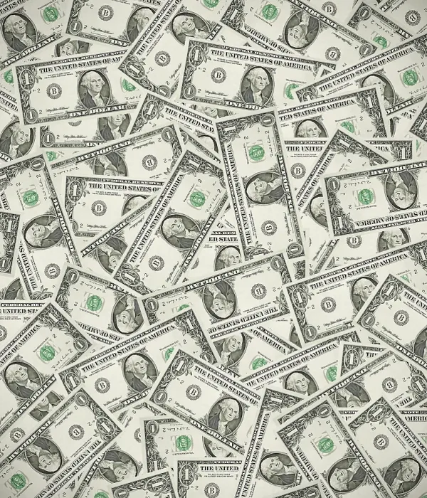 Gerahmter Druck : Dollar-Scheine Gerahmter Druck : Dollar-Scheine