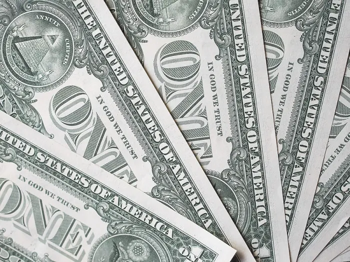 Gerahmter Druck : Dollar-Scheine 1 Dollar Gerahmter Druck : Dollar-Scheine 1 Dollar