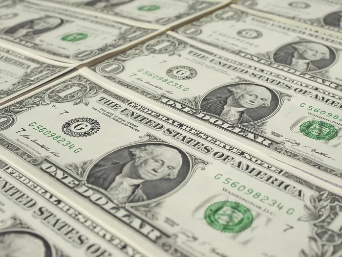 Gerahmter Druck : Dollar-Scheine 1 Dollar Gerahmter Druck : Dollar-Scheine 1 Dollar