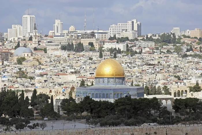 Gerahmter Druck : Dach des Felsendoms in Jerusalem Gerahmter Druck : Dach des Felsendoms in Jerusalem