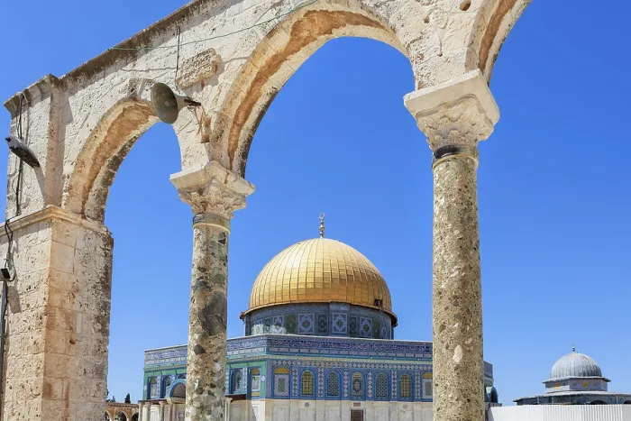 Gerahmter Druck : Dach des Felsendoms Tempelberg in Jerusalem Gerahmter Druck : Dach des Felsendoms Tempelberg in Jerusalem