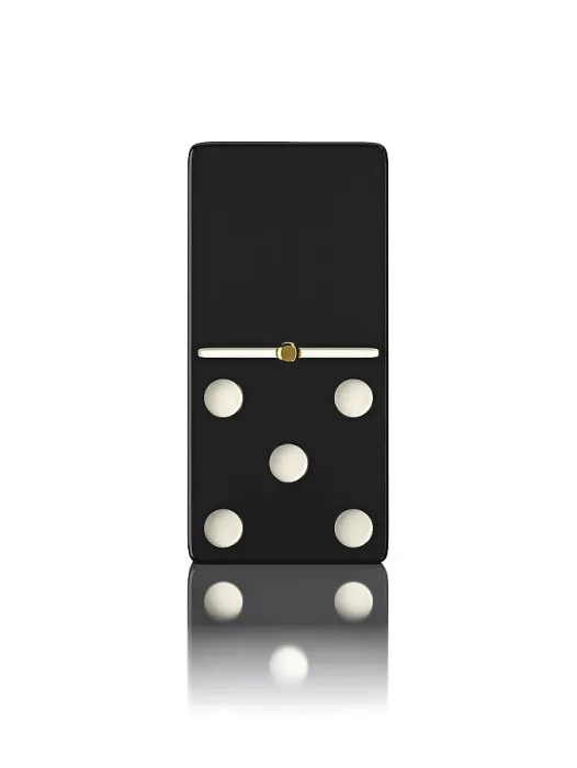 Gerahmter Druck : Domino Knochen auf weißem Hintergrund Gerahmter Druck : Domino Knochen auf weißem Hintergrund