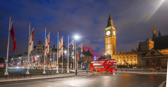 Gerahmter Druck : Doppeldeckerbus, Westminster Bridge Gerahmter Druck : Doppeldeckerbus, Westminster Bridge