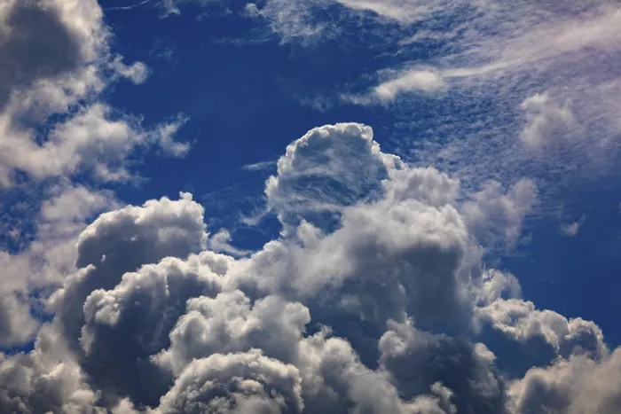 Gerahmter Druck : Dramatischer Wolkenpanorama mit (Kumulus) Wolken. Gerahmter Druck : Dramatischer Wolkenpanorama mit (Kumulus) Wolken.