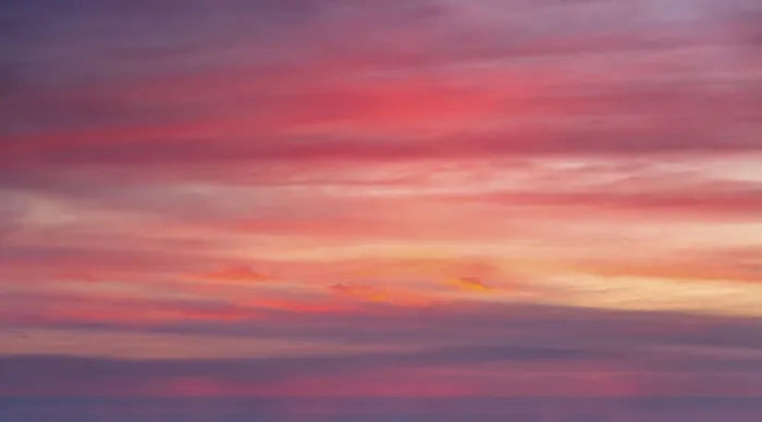 Gerahmter Druck : Sonnenuntergangs Wolken am Himmel