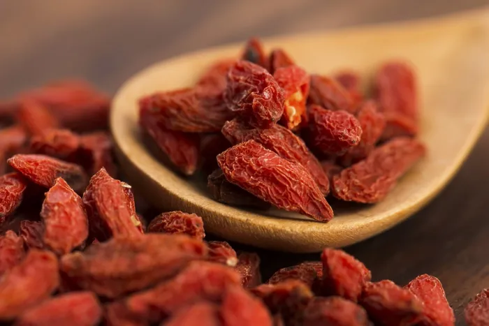 Gerahmter Druck : Trockene Goji-Beeren. Gerahmter Druck : Trockene Goji-Beeren.