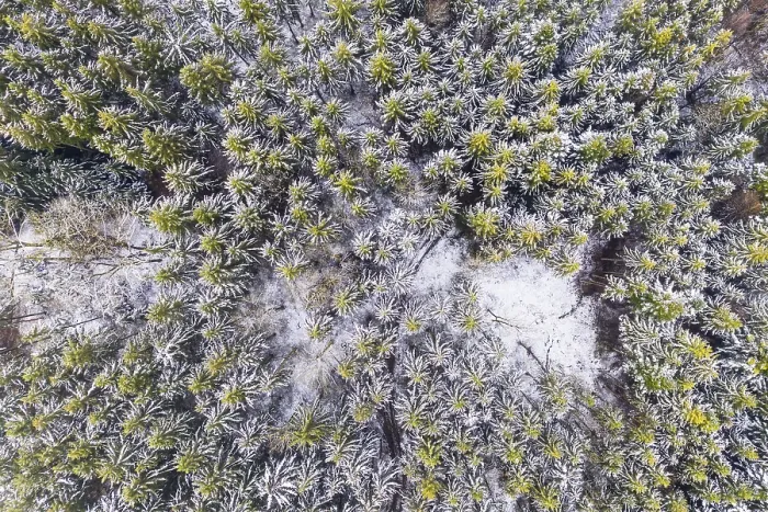 Gerahmter Druck : Bild eines Drohnen, Winter im Remstal. Gerahmter Druck : Bild eines Drohnen, Winter im Remstal.