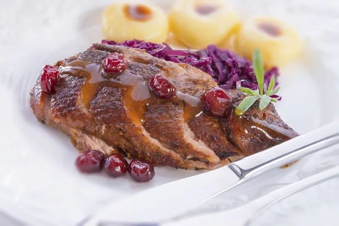 Gerahmter Druck : Hähnchenbrustfilet Gerahmter Druck : Hähnchenbrustfilet