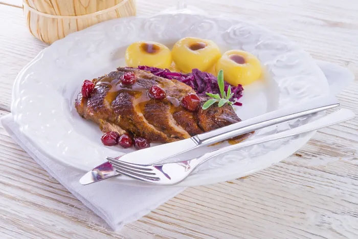 Gerahmter Druck : Hähnchenfilet Gerahmter Druck : Hähnchenfilet