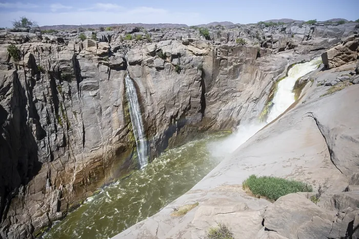 Gerahmter Druck : Abwurf am Wasserfall des Oranje-Flusses. Gerahmter Druck : Abwurf am Wasserfall des Oranje-Flusses.