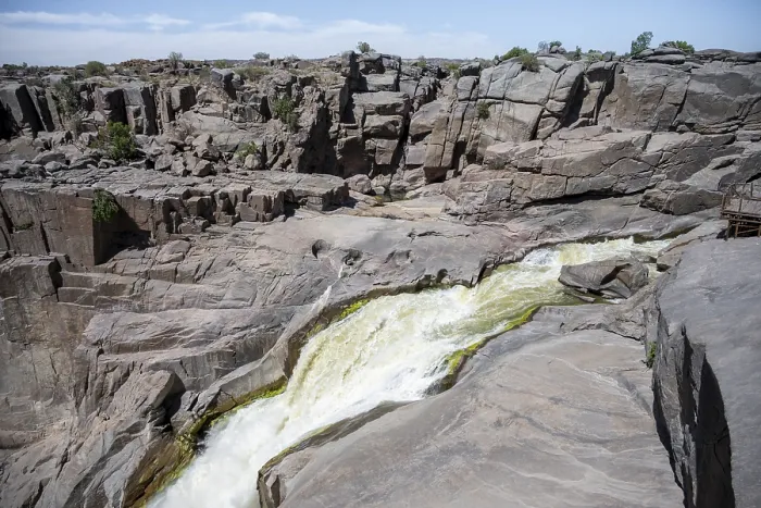 Gerahmter Druck : Abwurf in den Wasserfall des Orange River, Augrabies-Fälle-Nationalpark, Nordkap, Südafrika Gerahmter Druck : Abwurf in den Wasserfall des Orange River, Augrabies-Fälle-Nationalpark, Nordkap, Südafrika