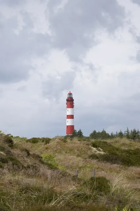 Gerahmter Druck : Dünenlandschaft mit Leuchtturm. Gerahmter Druck : Dünenlandschaft mit Leuchtturm.