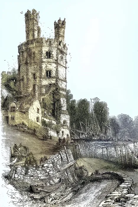 Gerahmter Druck : Der Adlerturm, Adler-Turm, Caernarfon Castle Gerahmter Druck : Der Adlerturm, Adler-Turm, Caernarfon Castle
