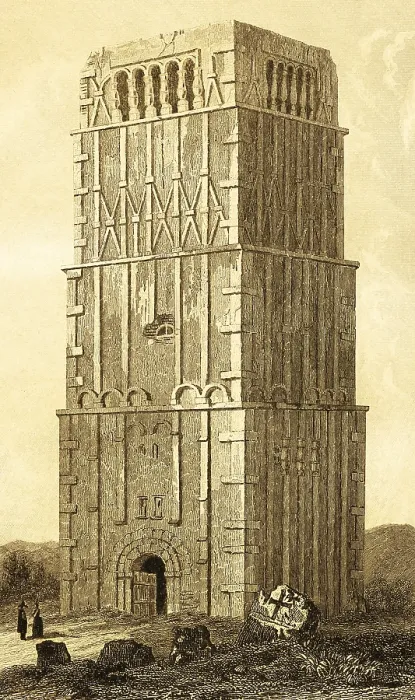 Gerahmter Druck : Burgwall von Earls Barton, Eckturm. Gerahmter Druck : Burgwall von Earls Barton, Eckturm.