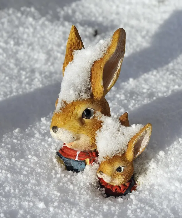 Gerahmter Druck : Ostern im Schnee. Gerahmter Druck : Ostern im Schnee.