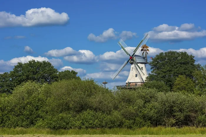 Gerahmter Druck : Mühle von Ebken in Barbel an der Soeste Gerahmter Druck : Mühle von Ebken in Barbel an der Soeste