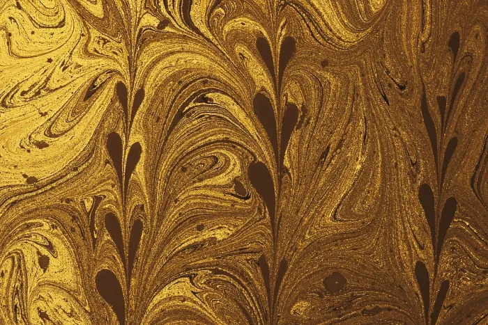 Gerahmter Druck : Ebru-Marmorierung mit floralem Muster. Gerahmter Druck : Ebru-Marmorierung mit floralem Muster.