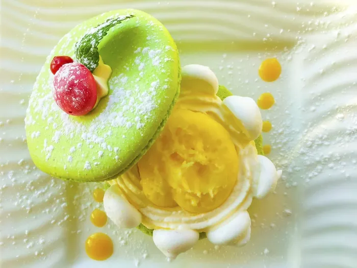 Gerahmter Druck : Eleganter Macaroon