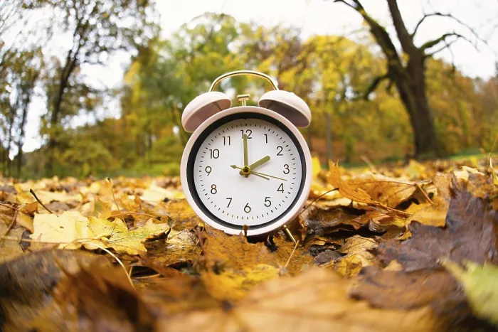 Gerahmter Druck : Ende der Sommerzeit im Herbst. Gerahmter Druck : Ende der Sommerzeit im Herbst.