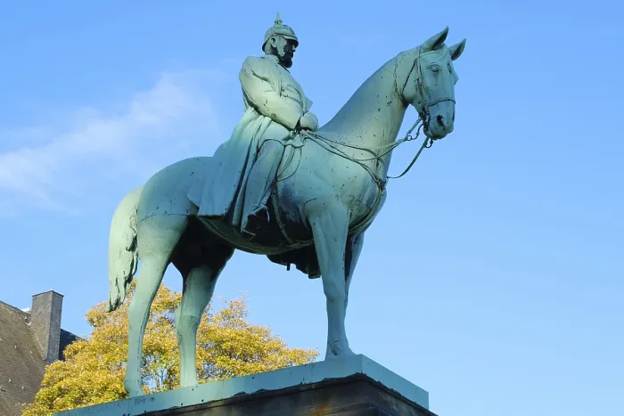 Gerahmter Druck : Reiterdenkmal des Großen Wilhelm Gerahmter Druck : Reiterdenkmal des Großen Wilhelm