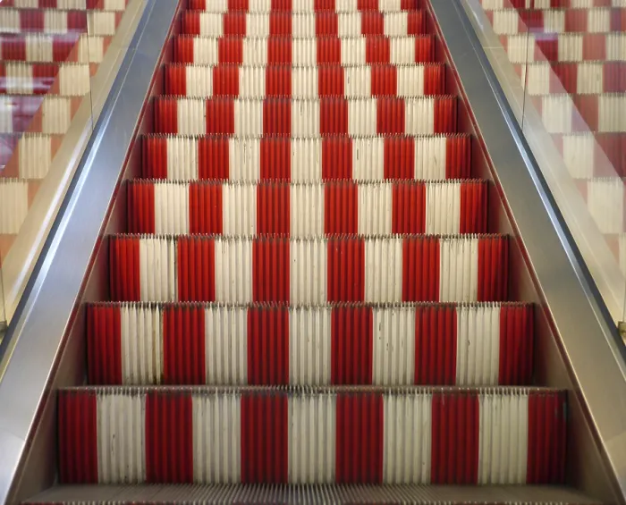 Gerahmter Druck : Escalator Gerahmter Druck : Escalator