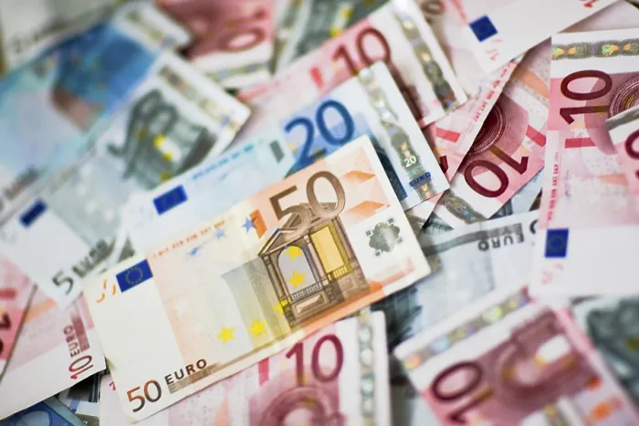Gerahmter Druck : Europäische Banknoten Gerahmter Druck : Europäische Banknoten