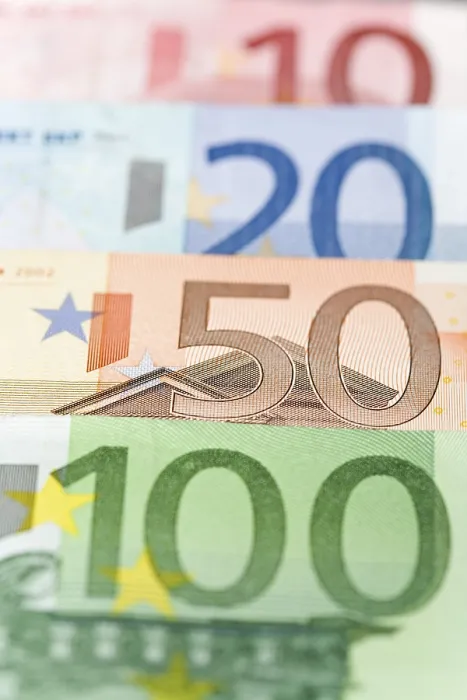 Gerahmter Druck : Europäische Banknoten Gerahmter Druck : Europäische Banknoten