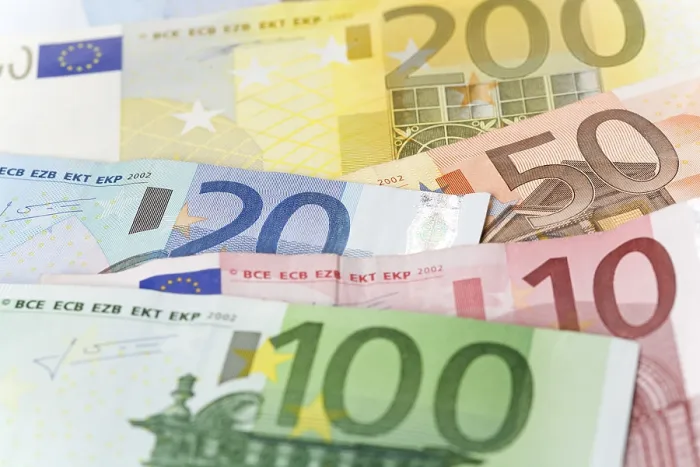 Gerahmter Druck : Europäische Banknoten Gerahmter Druck : Europäische Banknoten