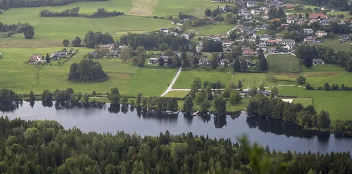 Gerahmter Druck : Abendatmosphäre, Rauscheleesee-Blick. Gerahmter Druck : Abendatmosphäre, Rauscheleesee-Blick.