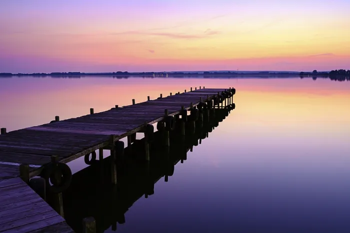 Gerahmter Druck : Abend am Dummer See, Sonnenuntergang. Gerahmter Druck : Abend am Dummer See, Sonnenuntergang.