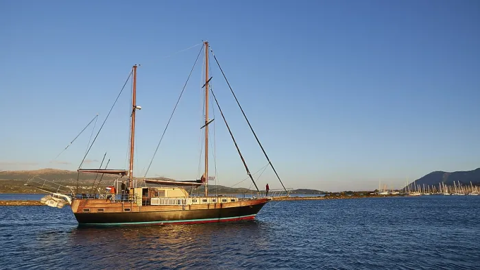 Gerahmter Druck : Abendlicht, Großes Segelschiff. Gerahmter Druck : Abendlicht, Großes Segelschiff.