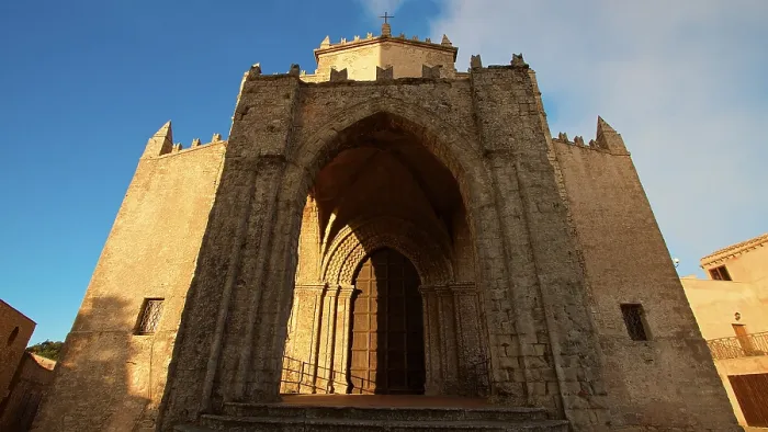 Gerahmter Druck : Abendlicht, Norman-Kathedrale. Gerahmter Druck : Abendlicht, Norman-Kathedrale.