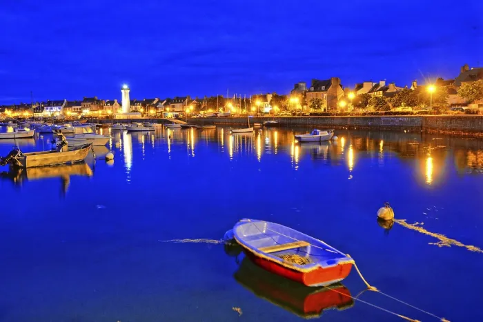 Gerahmter Druck : Abend in Roscoff, Bretagne. Gerahmter Druck : Abend in Roscoff, Bretagne.