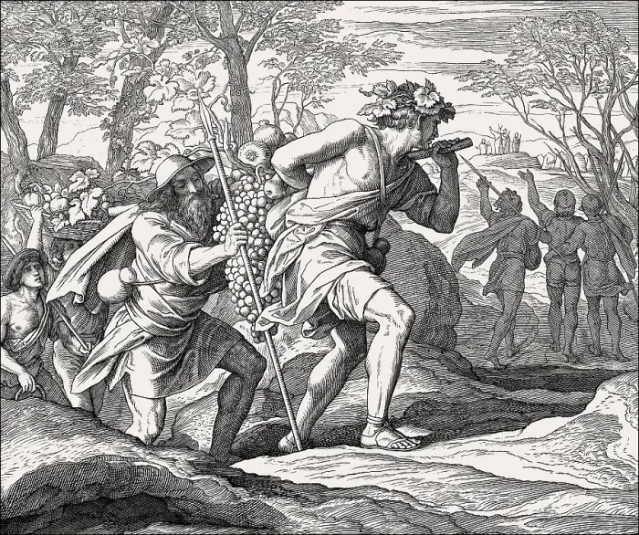 Gerahmter Druck : Ablauf der Expedition, Alttestament Gerahmter Druck : Ablauf der Expedition, Alttestament