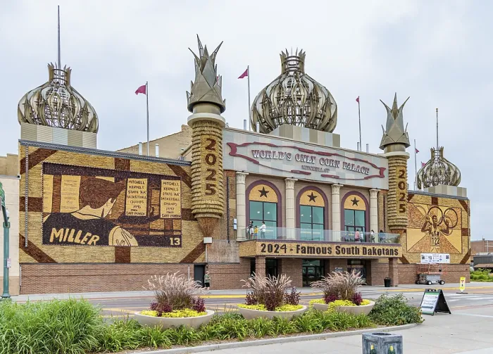 Gerahmter Druck : Außenansicht der einzigen Corn Palace der Welt in Mitchell. Gerahmter Druck : Außenansicht der einzigen Corn Palace der Welt in Mitchell.