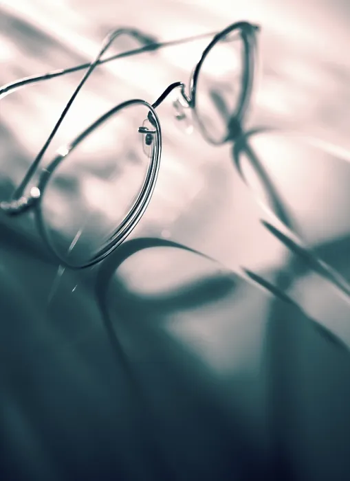 Gerahmter Druck : Brille mit Schatten. Gerahmter Druck : Brille mit Schatten.
