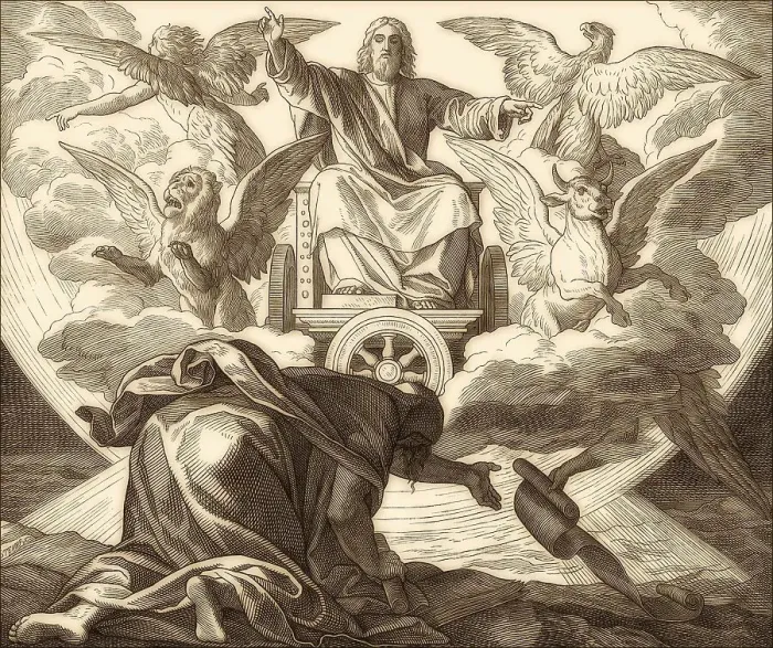 Gerahmter Druck : Die Vorstellung Ezechiels im Alten Testament Gerahmter Druck : Die Vorstellung Ezechiels im Alten Testament