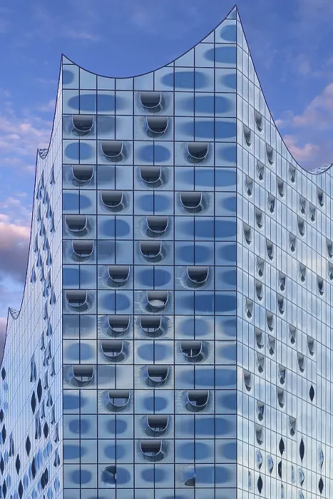 Gerahmter Druck : Fassade des Elbphilharmonie-Gebäudes Gerahmter Druck : Fassade des Elbphilharmonie-Gebäudes