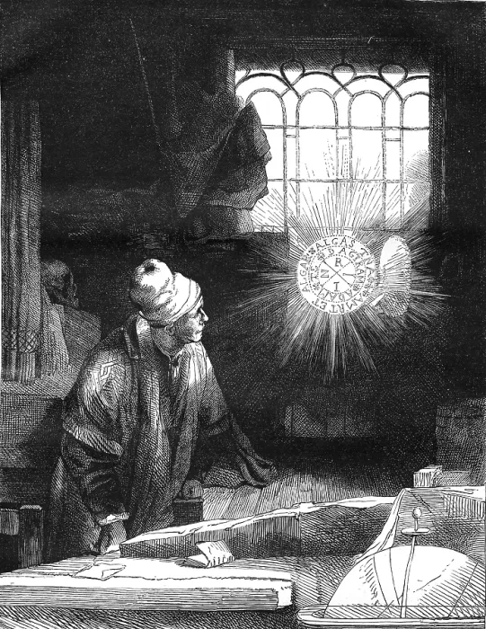 Gerahmter Druck : Rembrandts Etching Facsimile Gerahmter Druck : Rembrandts Etching Facsimile