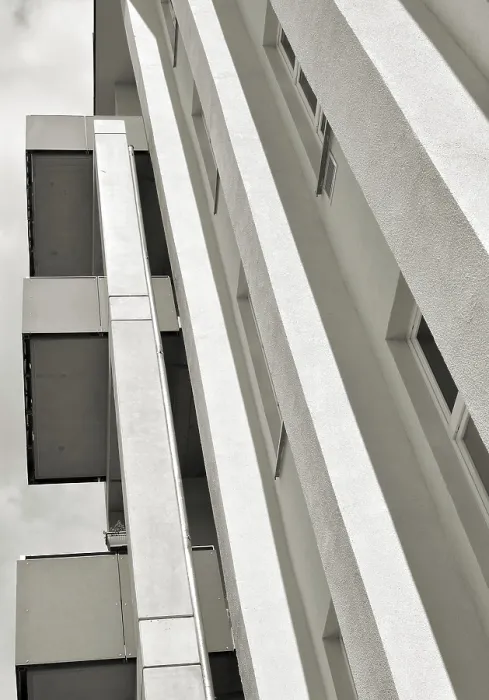 Gerahmter Druck : Fabrikgebäude in Wohnungen umgewandelt.