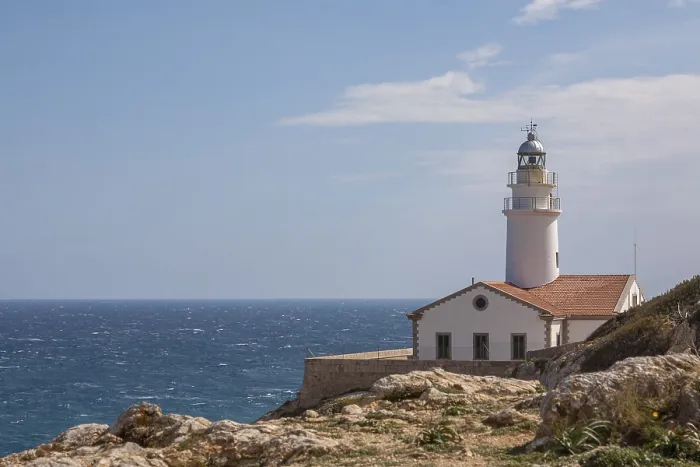 Gerahmter Druck : Leuchtturm Far de Capdepera, Cala Rajada Gerahmter Druck : Leuchtturm Far de Capdepera, Cala Rajada