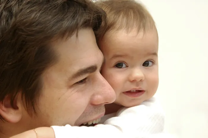 Gerahmter Druck : Vater mit Kind Gerahmter Druck : Vater mit Kind