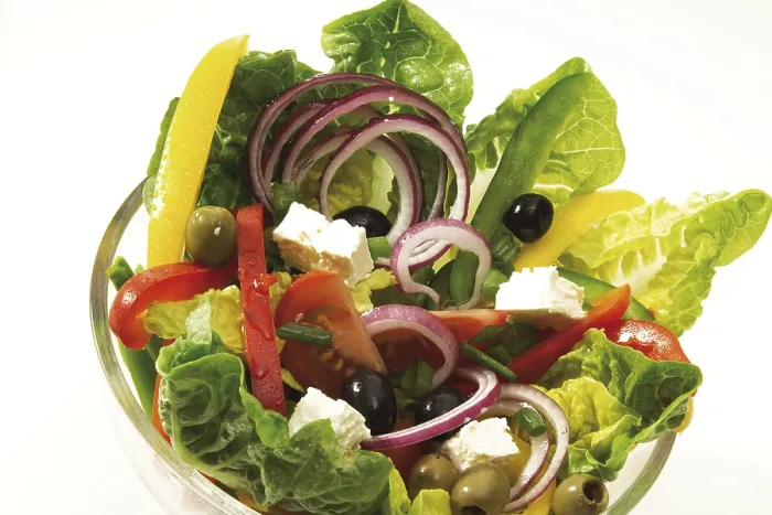 Gerahmter Druck : Feta-Salat Gerahmter Druck : Feta-Salat