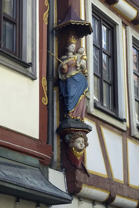 Gerahmter Druck : Figur der Gottesmutter in Fulda Gerahmter Druck : Figur der Gottesmutter in Fulda