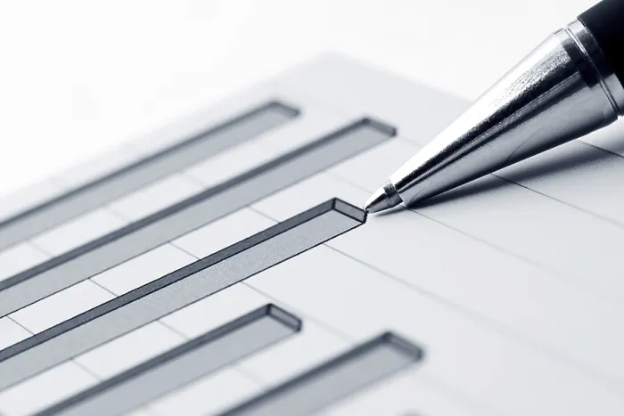 Gerahmter Druck : Finanzgraphen Gerahmter Druck : Finanzgraphen