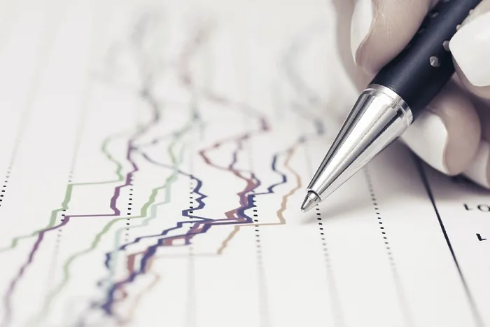 Gerahmter Druck : Finanzgraphenanalyse Gerahmter Druck : Finanzgraphenanalyse