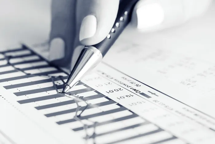Gerahmter Druck : Finanzgraphenanalyse Gerahmter Druck : Finanzgraphenanalyse