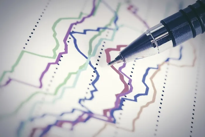 Gerahmter Druck : Finanzgraphenanalyse Gerahmter Druck : Finanzgraphenanalyse