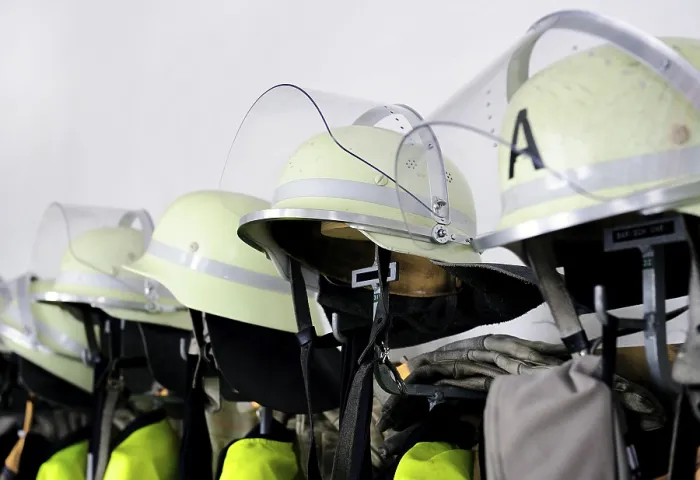 Gerahmter Druck : Feuerhelme Gerahmter Druck : Feuerhelme