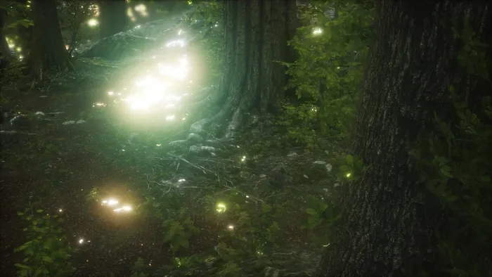 Gerahmter Druck : Mückenfliege fliegt in grüner Wald. Gerahmter Druck : Mückenfliege fliegt in grüner Wald.